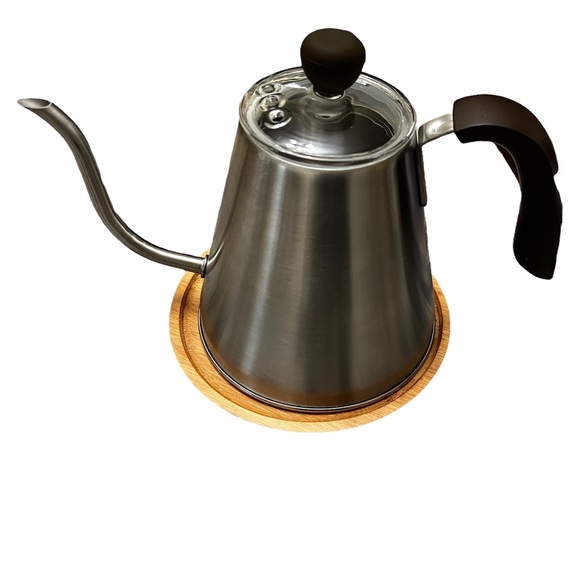 Caribou Coffee Stainless Steel Gooseneck Kettle | 34 oz - Picture 1 of 10